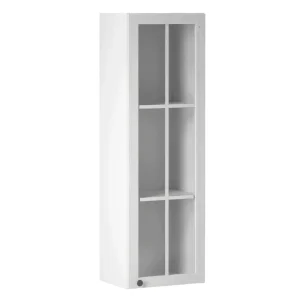 Dulap superior cu sticla W40S, alb/pin Andersen, dreapta PROVENCE
