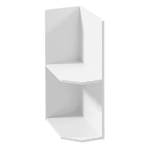 Dulap inferior cu doua rafturi D25PZ, model stanga, alb, PROVENCE