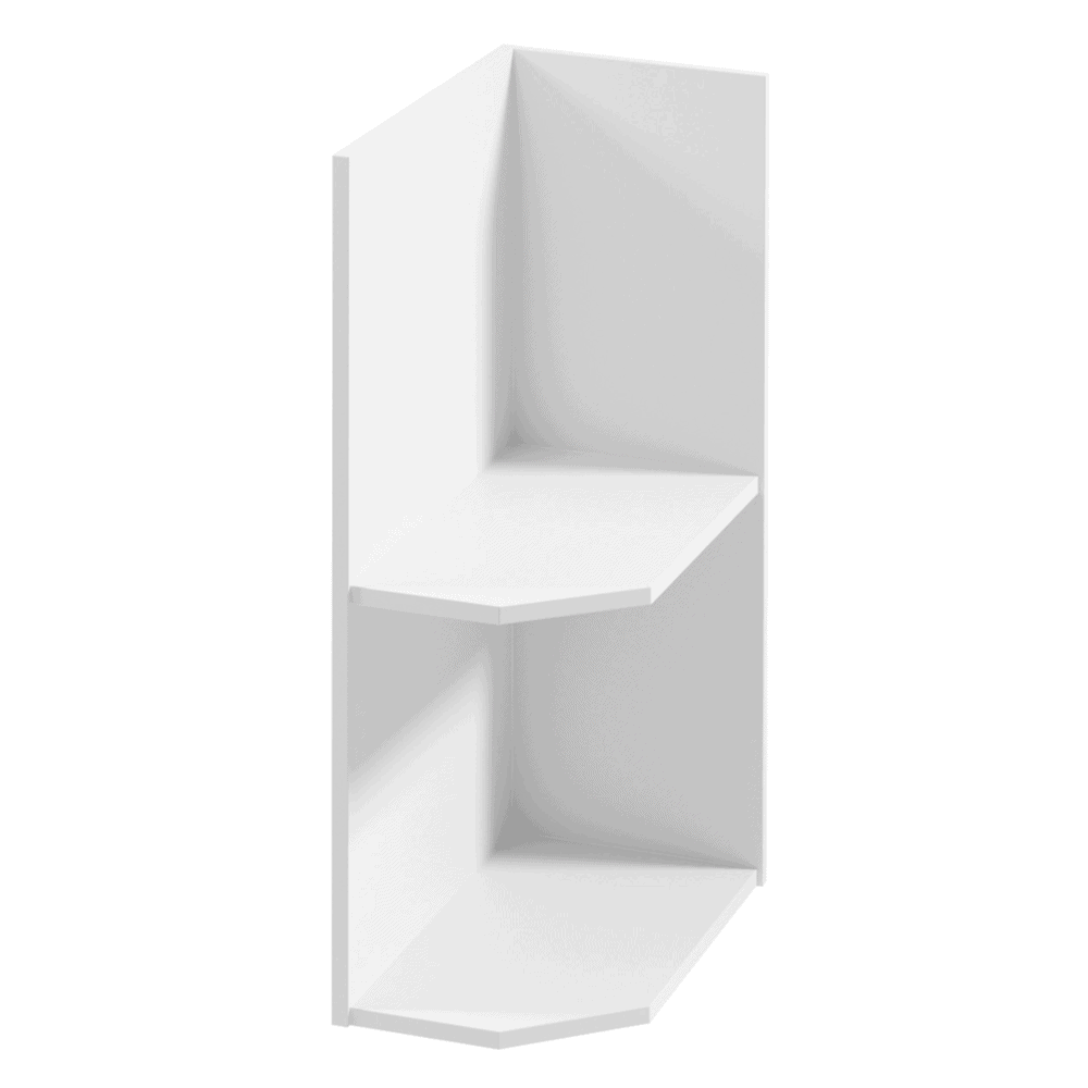 Dulap inferior cu doua rafturi D25PZ, model dreapta, alb, PROVENCE