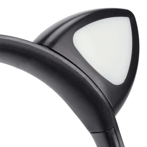 Casti audio B450, Bt, wireless, USB, LED RGB, urechi pisica