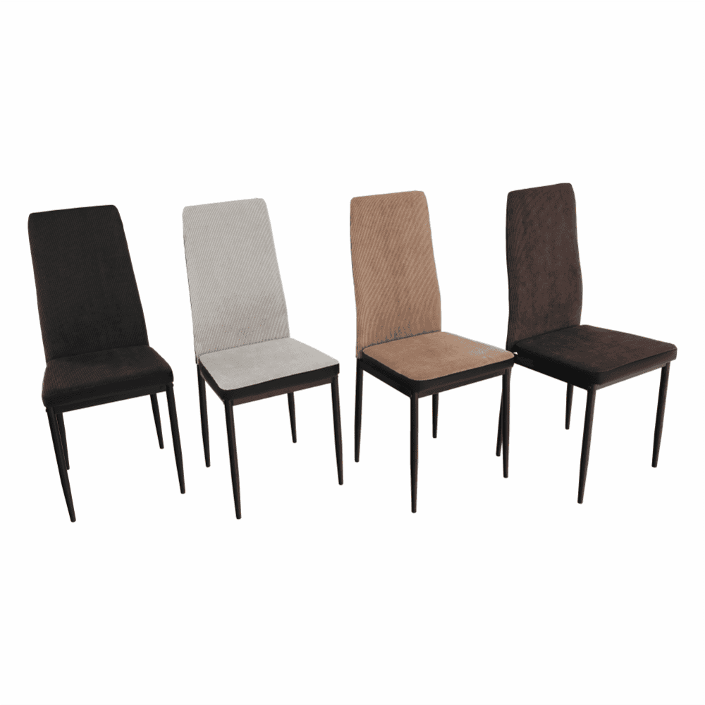 Scaun bucatarie, gri inchis/negru, ENRA 5