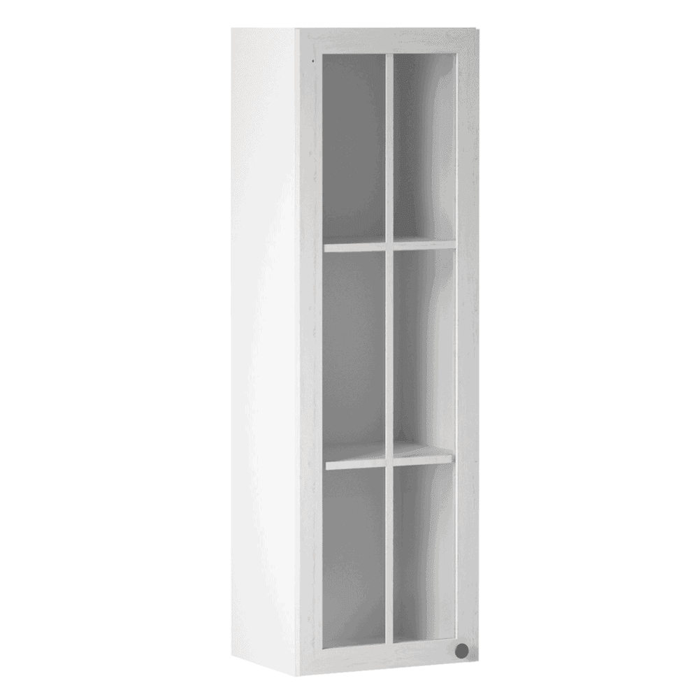 Dulap superior cu sticla W40S, alb/pin andersen, stanga PROVANCE