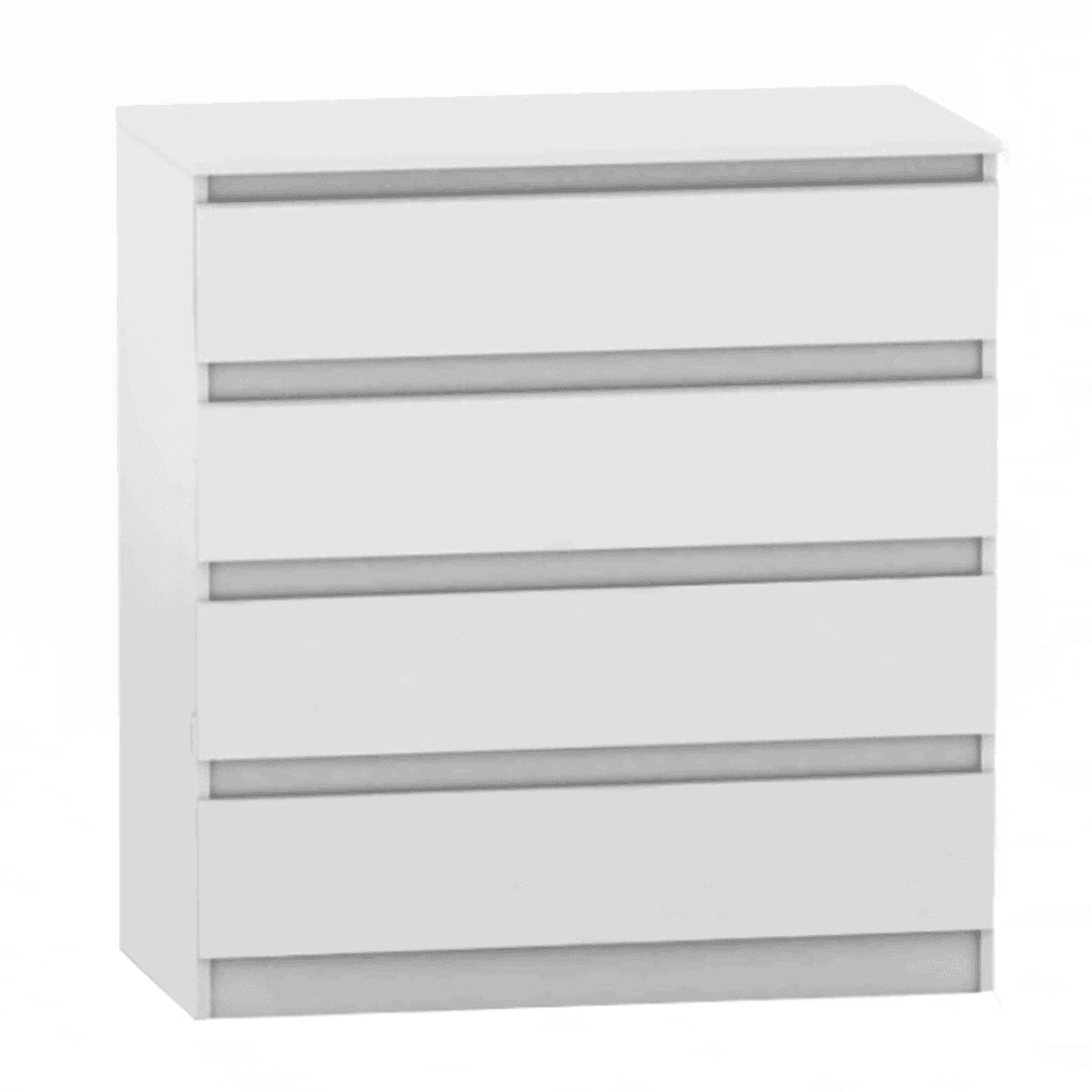 Comoda cu 4 sertare, alba, HANY NEW 004