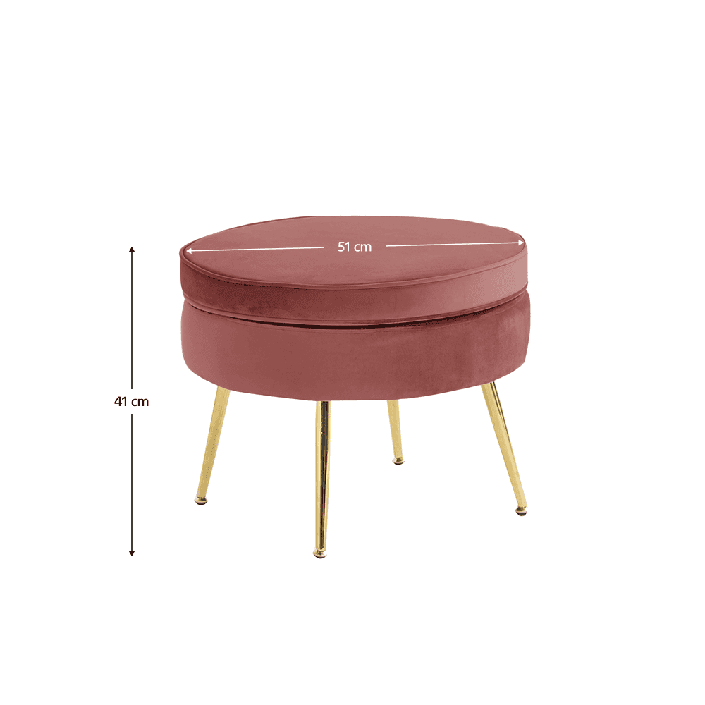 Scaun de lux, tesatura de catifea roz / auriu cromat, Art-deco, NOBLIN TIP 1 2