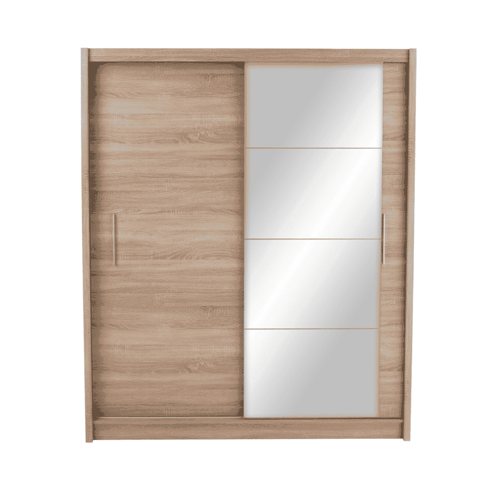 Dulap cu usi glisante, stejar sonoma, 180x215, LOW 12