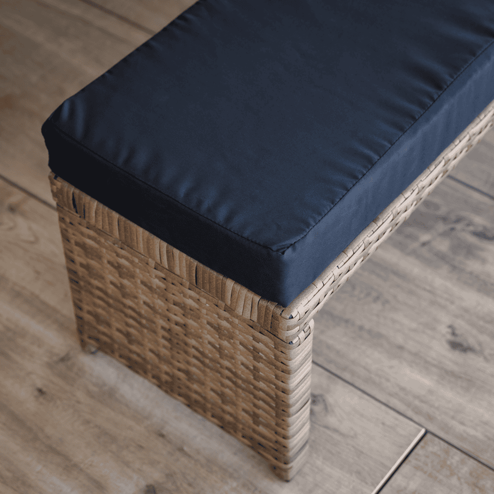 Set de gradina din ratan, maro deschis / negru, MADUL 7