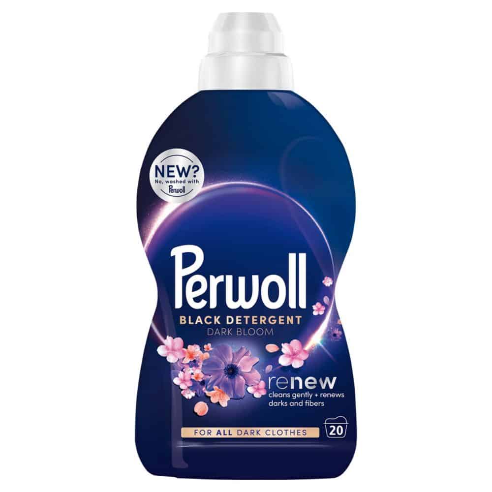 Detergent lichid Perwoll Black Renew Dark Bloom, curatare, revitalizare culori, 1 l, 20 spalari