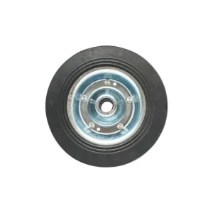 Roata de cauciuc 200X50mm cu janta metalica pentru roata de sprijin remorca prindere pe ax fi20mm Cod: BK90285