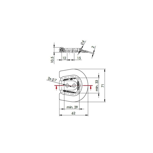 Set 4 prinderi podea colt pentru marfa 250 kg autocamioane si remorci Cod: UP-03B