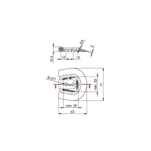 Set 4 prinderi podea colt pentru marfa 250 kg autocamioane si remorci Cod: UP-03B