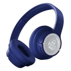 Casti wireless B455, Bluetooth, LED RGB, cablu USB, slot SD