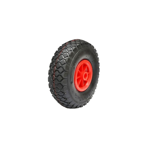 Roata pneumatica 260x85mm cu janta PVC pentru roata de sprijin remorca prindere pe ax fi20mm anvelopa 4.10/3.50-4 Cod: BK90286