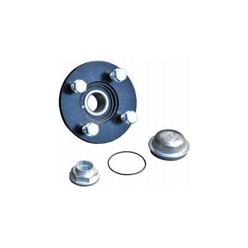 Butuc roata remorca 4x100 cu prezoane M12x1.5 si capac protectie Cod: HC-0203 2