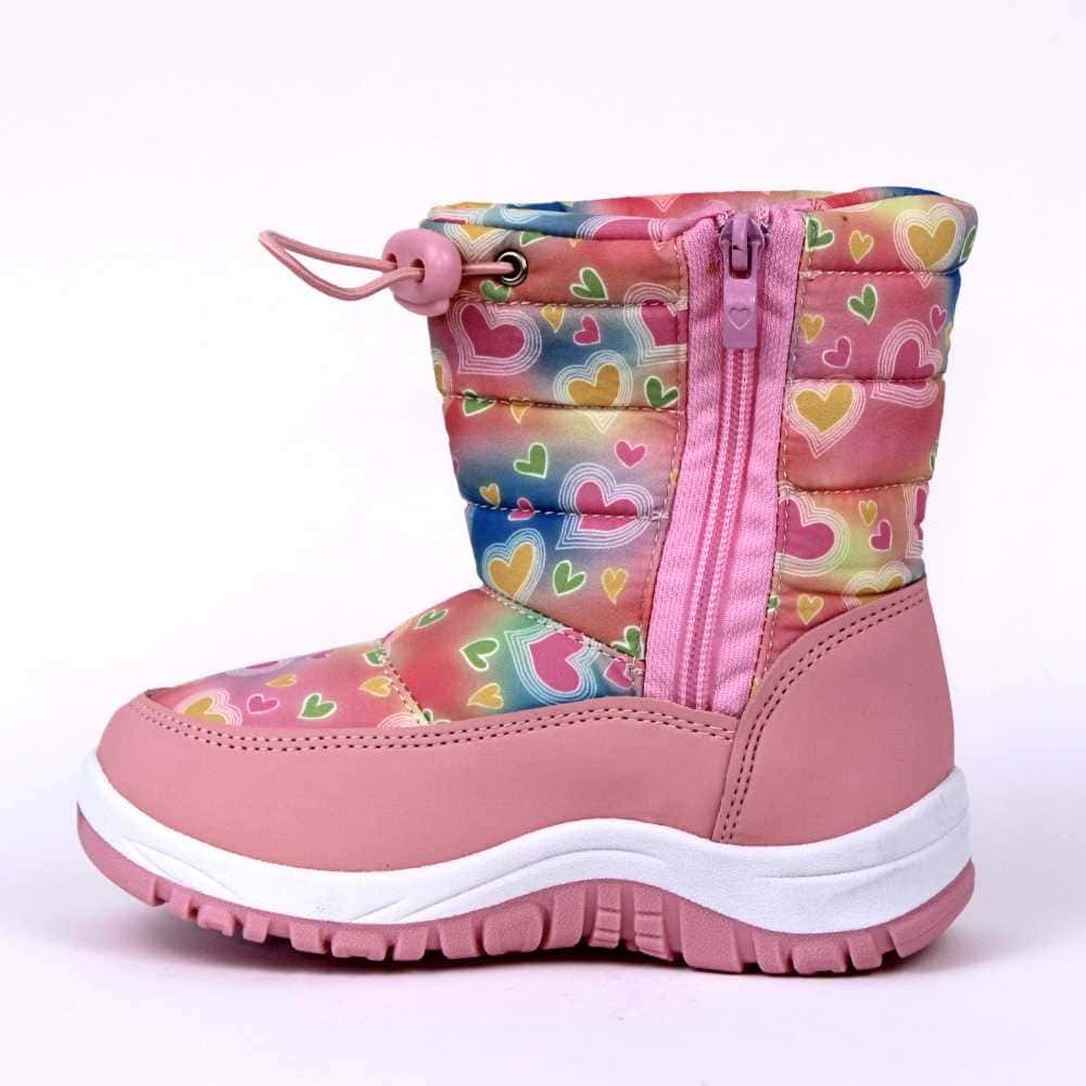 Cizme de copii, imblanite, cu modele geometrice 528-3-PINK 4
