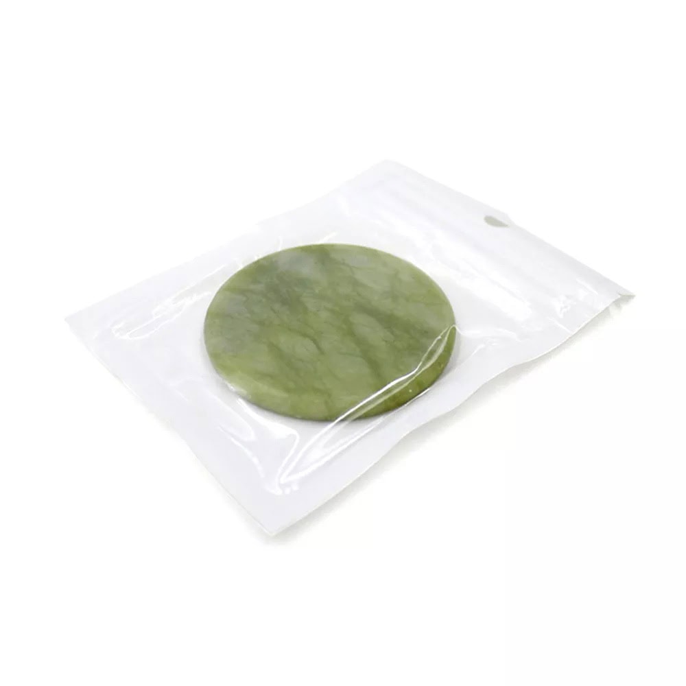 Piatra de Jad verde pentru adeziv extensii gene, diamteru 5cm 3