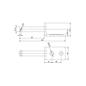 Suport balama pentru remorca Cod: UZ-01B