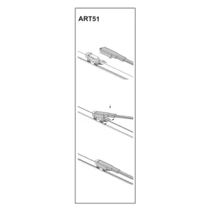 Stergator parbriz sofer PEUGEOT307 CC (3B) 10/03➝ COD:ART51 24"