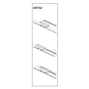 Stergator parbriz sofer PEUGEOTBIPPER 02/2008➝ COD:ART52 26"