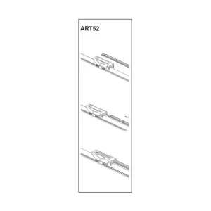 Stergator parbriz sofer FIAT QUBO MPV 01/2009➝ 26" COD:ART52