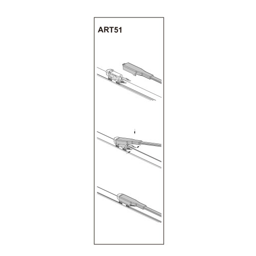 Stergator parbriz pasager FIAT STILO (192) 06/2006➝ 19" COD:ART51 2