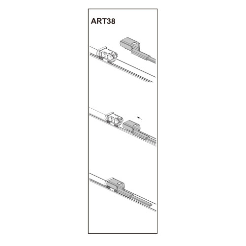 Stergator parbriz sofer FIAT DOBLO Box (263) 02/2010➝ COD:ART38  24" 2
