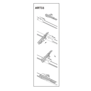 Stergator parbriz sofer PEUGEOT40705/2004➝ COD:ART33 28"