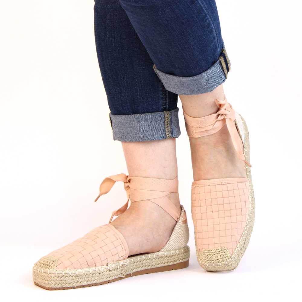 ​Sandale de dama cu platforme joase, usoare si comode 6000312-PINK 3