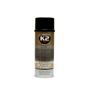 Spray vopsea structurata auto K2 PRO 400ml pentru plastic si metal Cod: L345