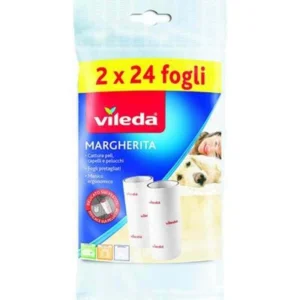 Rezerva rola scame Vileda, hartie adeziva, indepartare par si scame, compatibila Pet Pro, 1 buc, alb