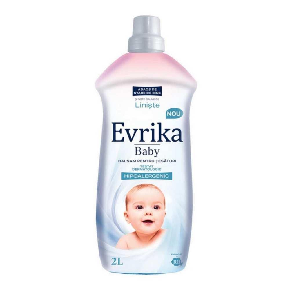 Balsam rufe Evrika, lichid, hipoalergenic, catifelare, 2 L, baby