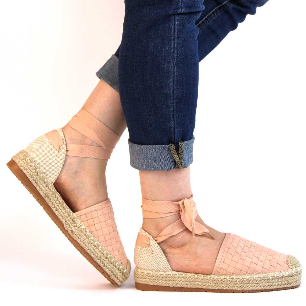 ​Sandale de dama cu platforme joase, usoare si comode 6000312-PINK 5