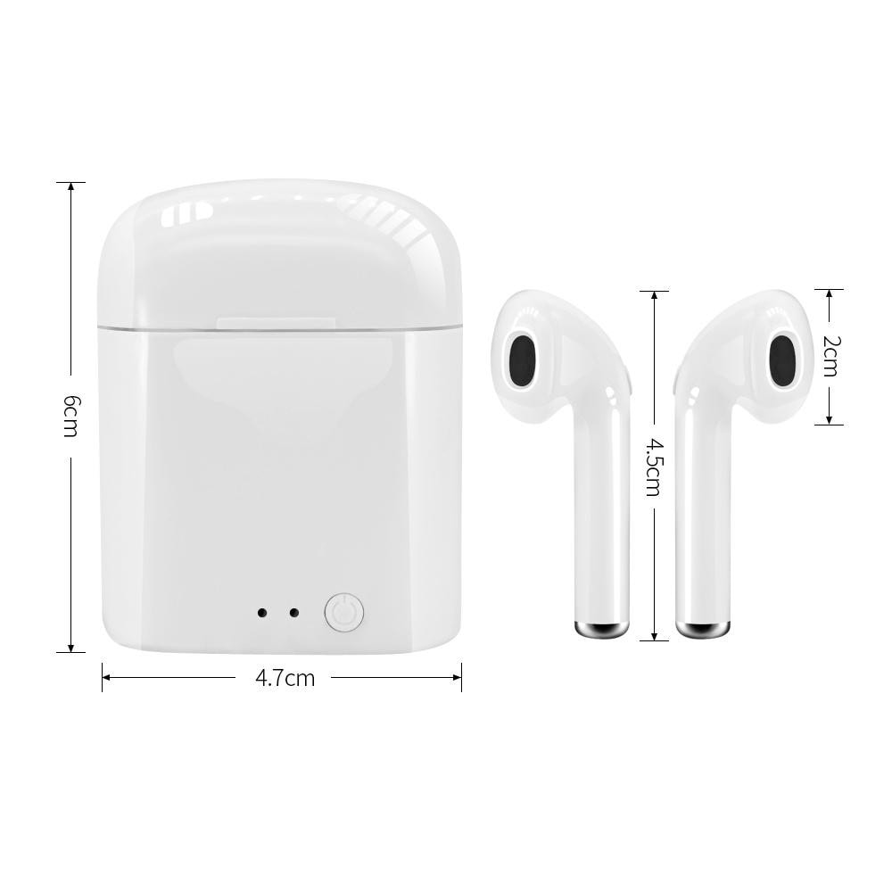 Set 2 Casti Bluetooth TWS i7 Mini, toc incarcare, Touch Control 7