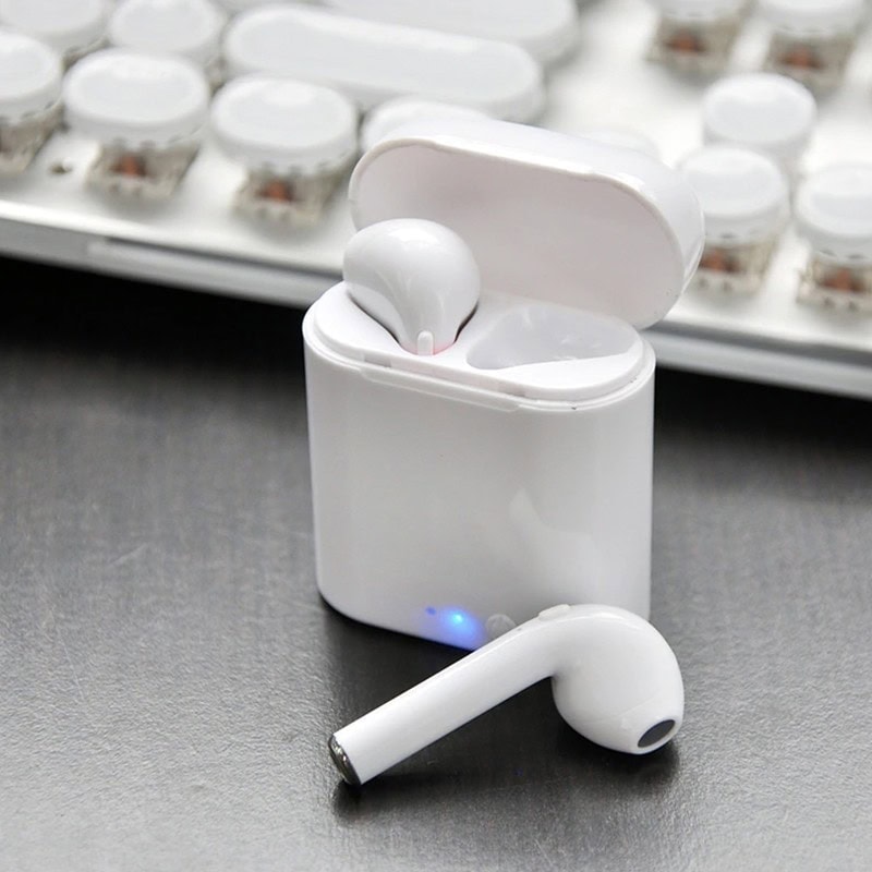 Set 2 Casti Bluetooth TWS i7 Mini, toc incarcare, Touch Control 9