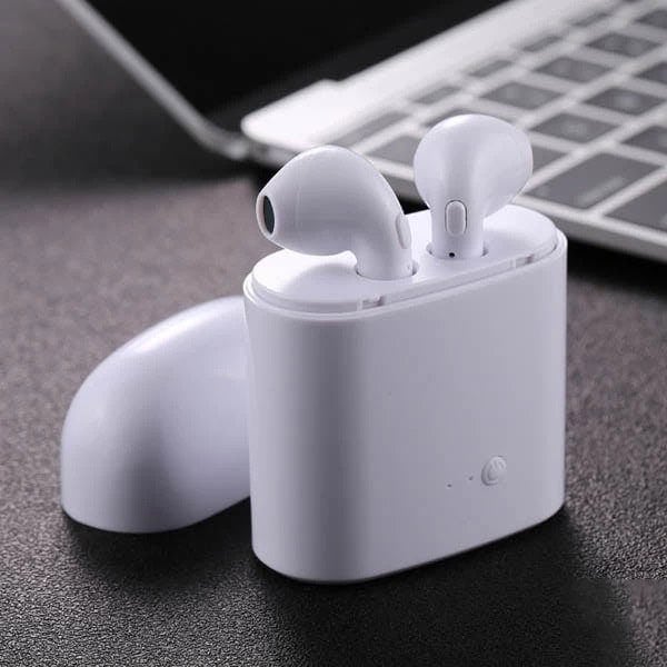Set 2 Casti Bluetooth TWS i7 Mini, toc incarcare, Touch Control 10