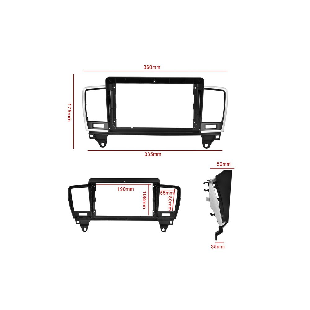 Rama Navigatie 9" cu cablaj si modul canbus  compatibila Mercedes GL-Class GL X166 2012-2015 Cod: NV3094/ GR4 3