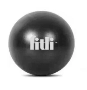 Minge fitness 22cm,FitLi,  pentru exercitii gimnastica, aerobic, pilates, recuperare, pompa inclusa, Negru