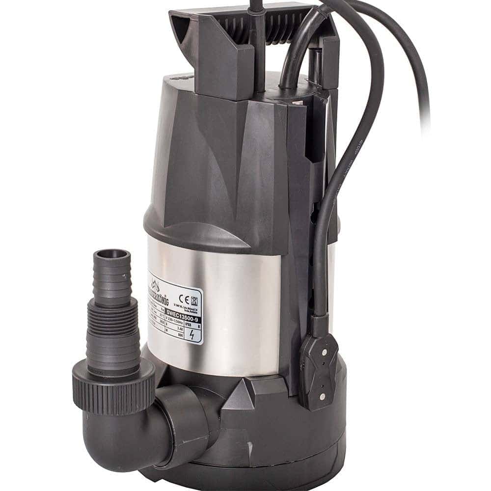 ​Pompa submersibila ape curate Wasserkonig, motor electric, corp motor inox, senzor electronic de nivel, 800 W, debit maxim 13500  l/ora, inaltimea maxima de refulare 9 m 2