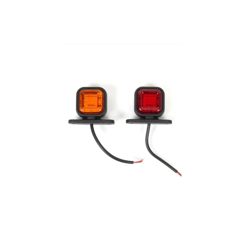Lampa gabarit patrata LED  tip neon  portocalie si rosie  12V-24V  Cod: 202204 4