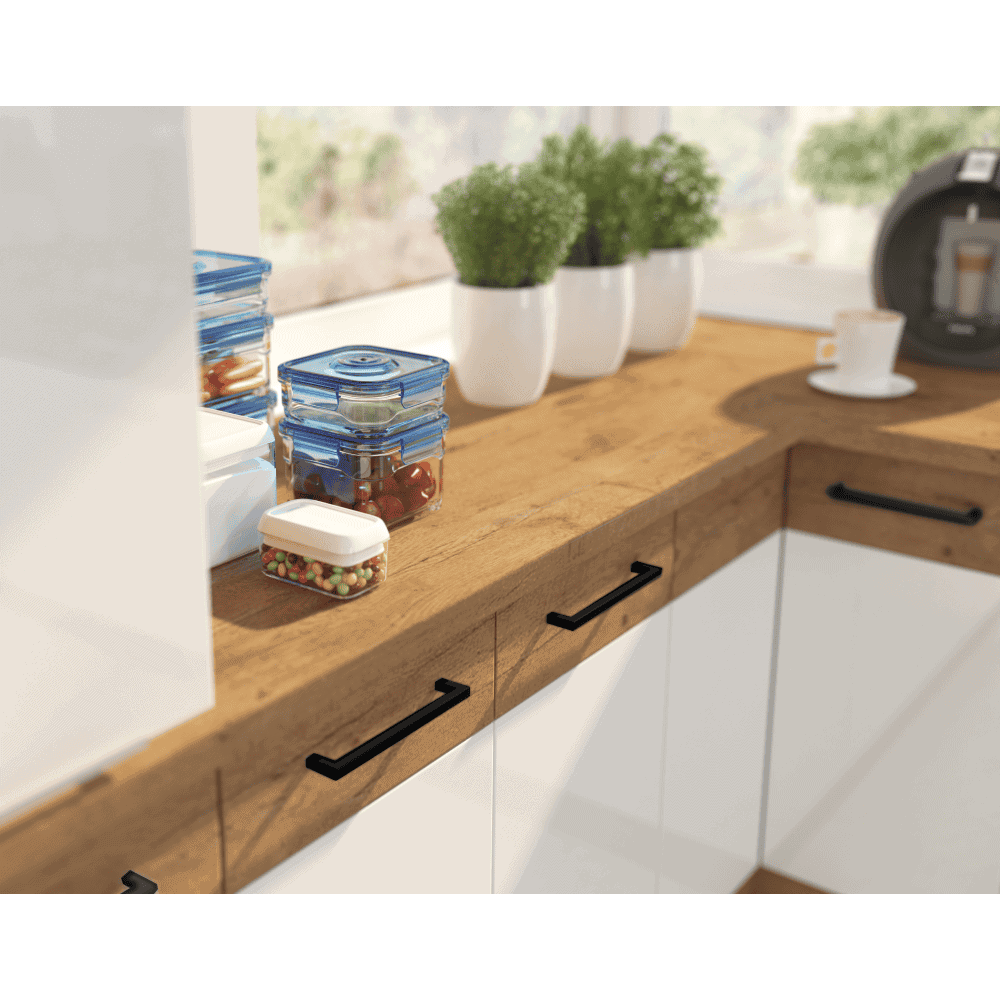 Usa pentru masina de spalat vase incorporata, stejar Lancelot/alb extra lucios HG, VEGA ZM 570x446 4