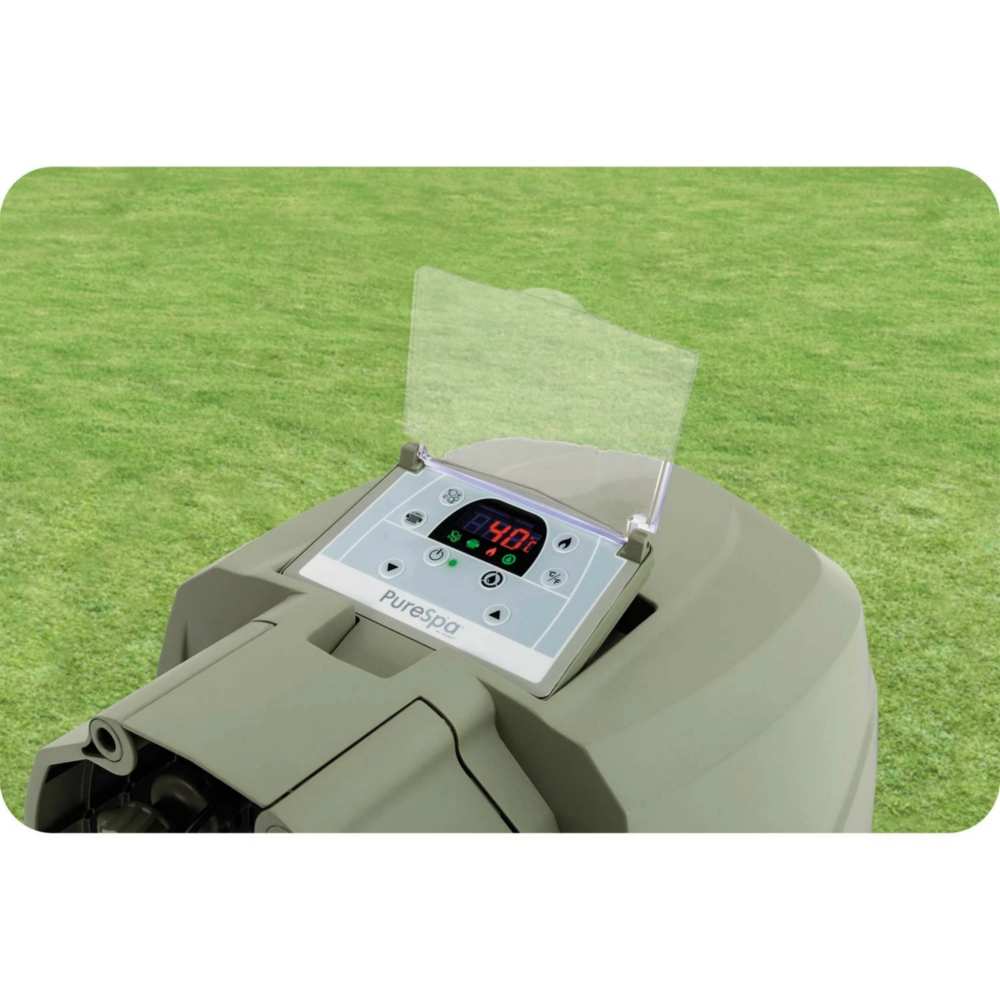 Spa gonflabil cu hidromasaj pentru 6 persoane, 3 straturi cu fibre FiberTech, prelata de protectie, pompa de filtrare incorporata, panou de control modern, 1098 litri, 216 x 71 cm 8