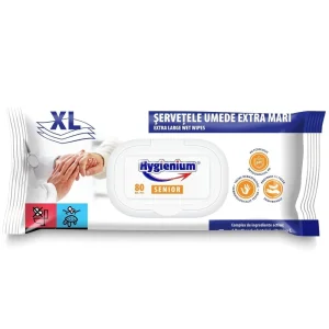 ​Servetele umede cu capac Senior, 80 bucati, Hygienium