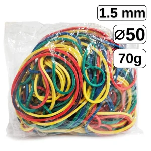 Elastice pentru bani, D 50 mm x 1,5 mm, 70 g