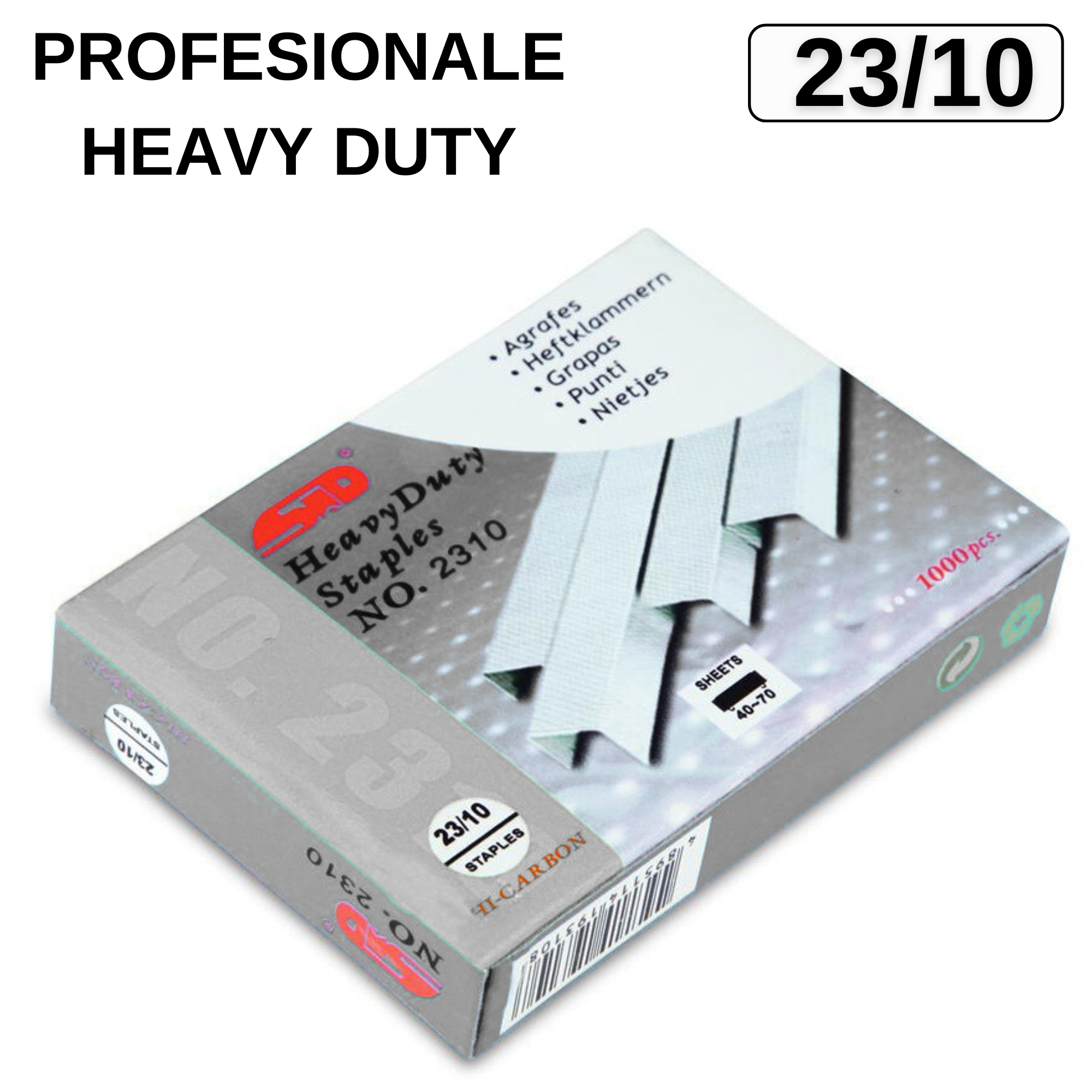 Capse 23/10, 1000 buc/cutie, STD Heavy Duty