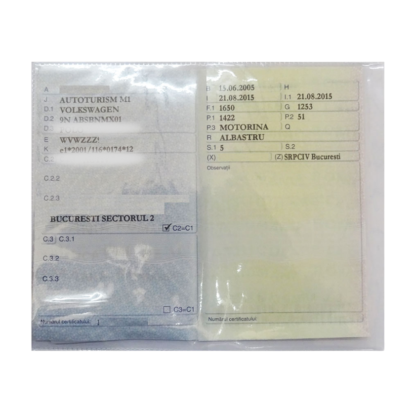 Coperta talon auto