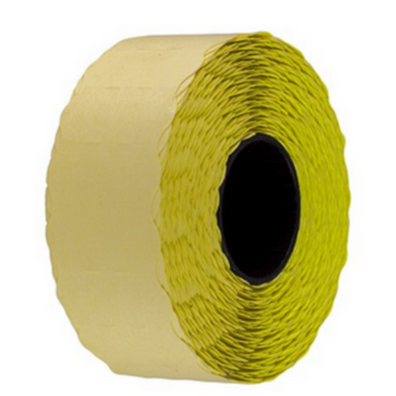 Etichete pret autocolante galben, 26x12mm, 1500 etichete/rola
