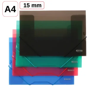 Mapa plastic A4 cu elastic si burduf 15 mm, CENTRUM