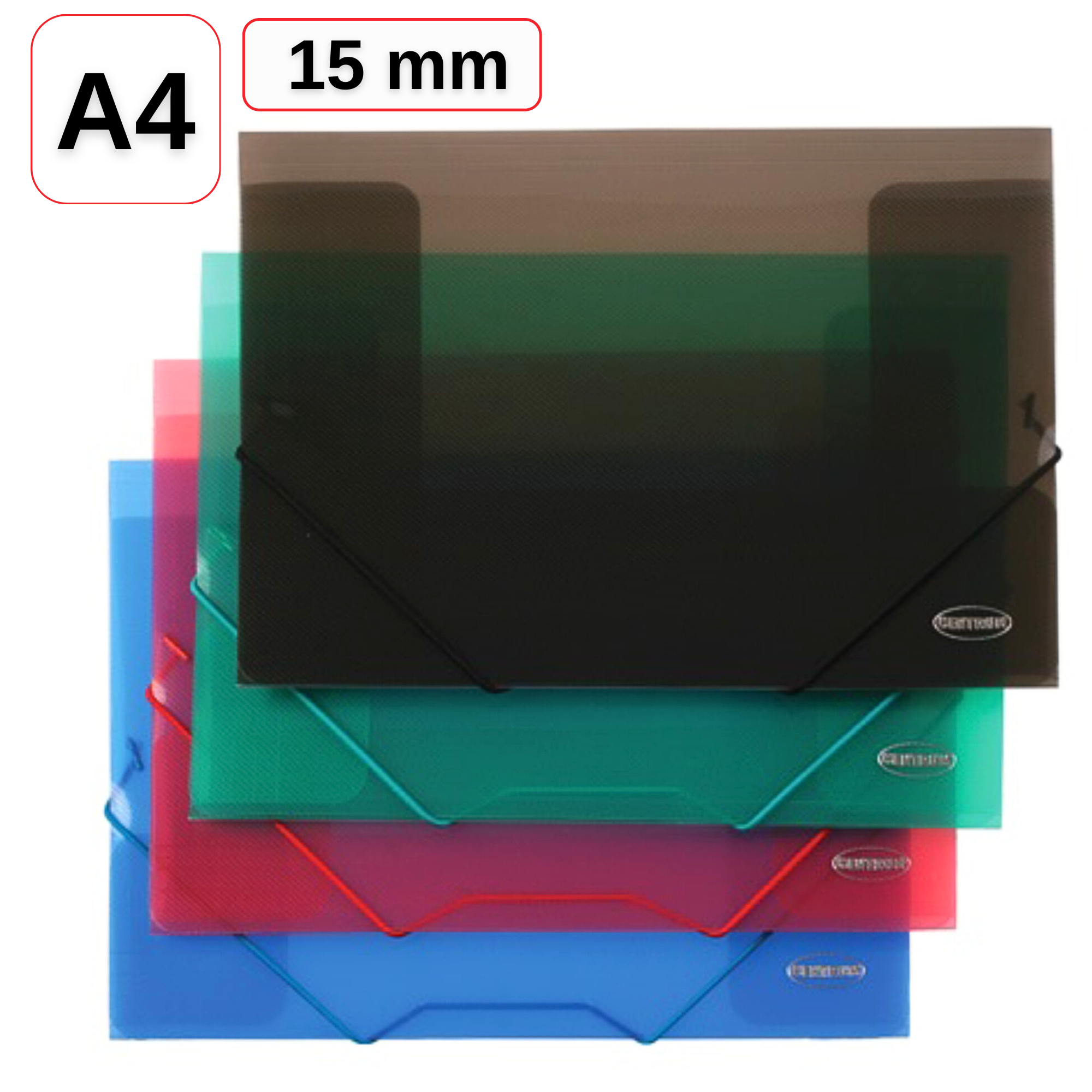 Mapa plastic A4 cu elastic si burduf 15 mm, CENTRUM