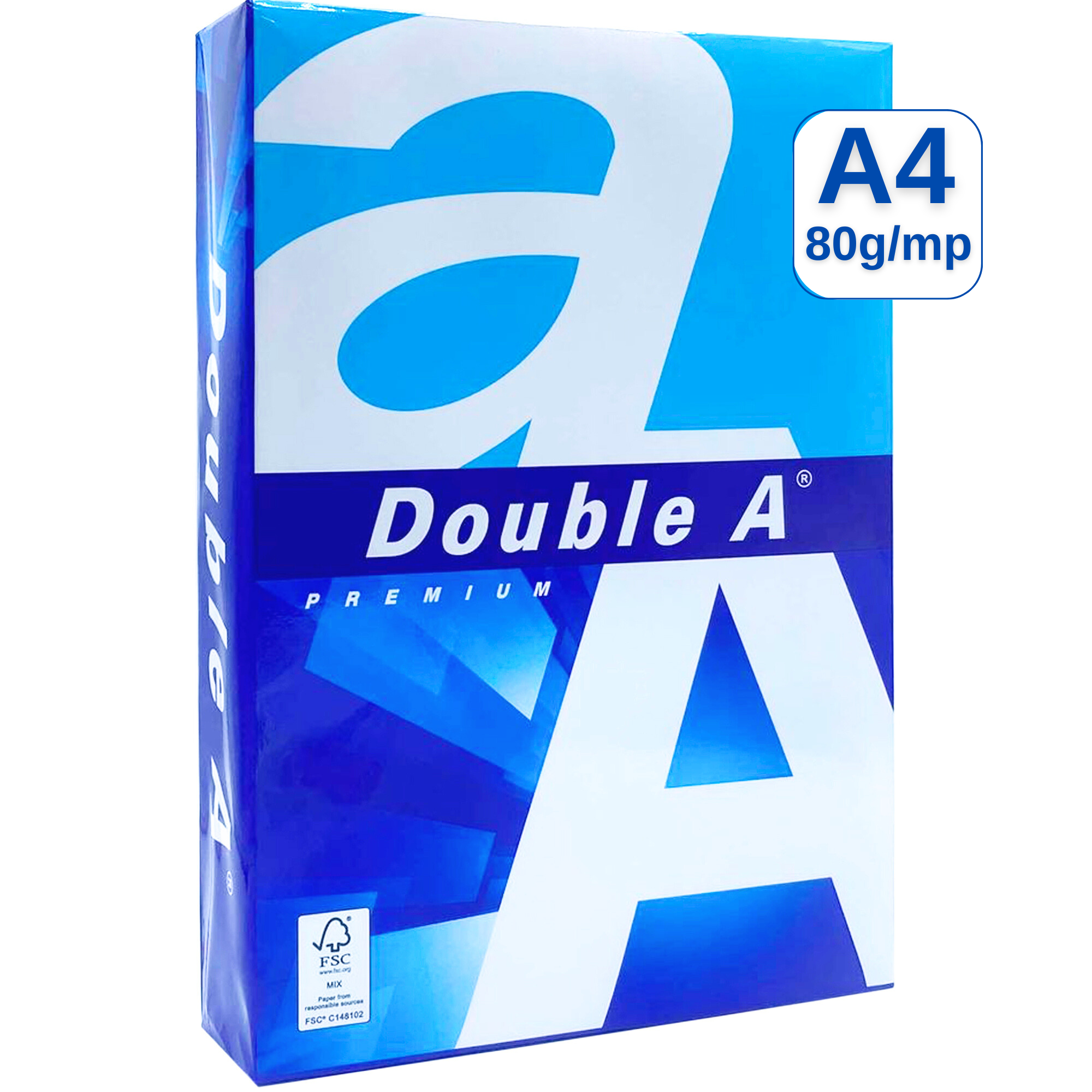 Hartie DOUBLE A, A4, 80g/mp, 500 coli/top