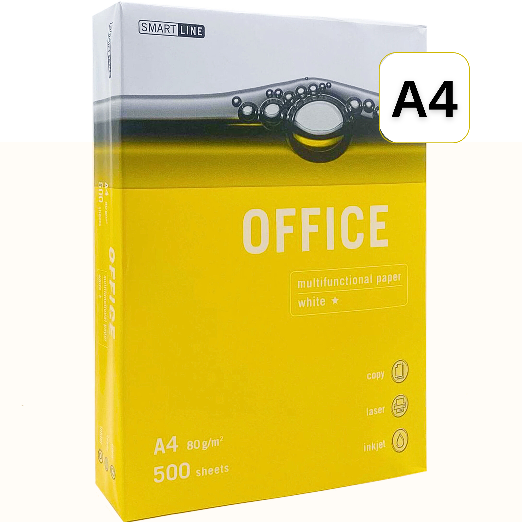 Hartie OFFICE Smart Line, A4, 80g/mp, 500 coli/top