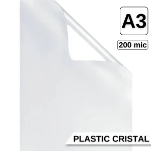 Coperti plastic transparent, A3, 200 microni, cristal, ARGO, 100 coli/top